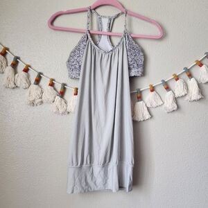 Lululemon No Limits In Lavender Dusk Padded Sports Bra Tank Activewear 4